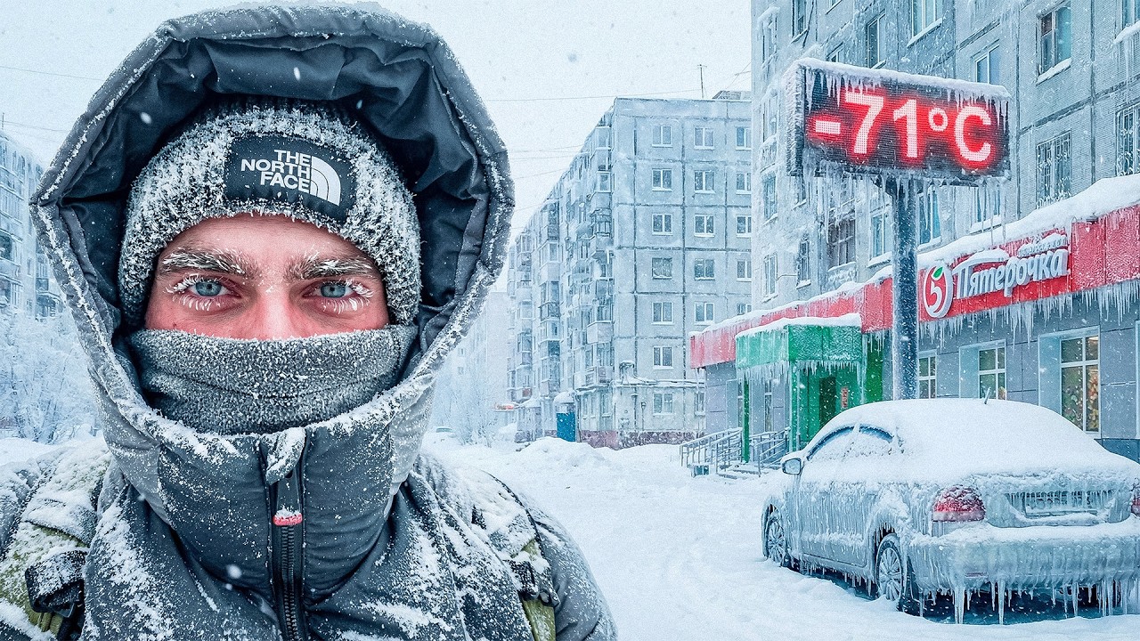 Выживание в самом холодном городе на Земле! -71&deg;C (-96&deg;F) Якутск, Сибирь 🥶