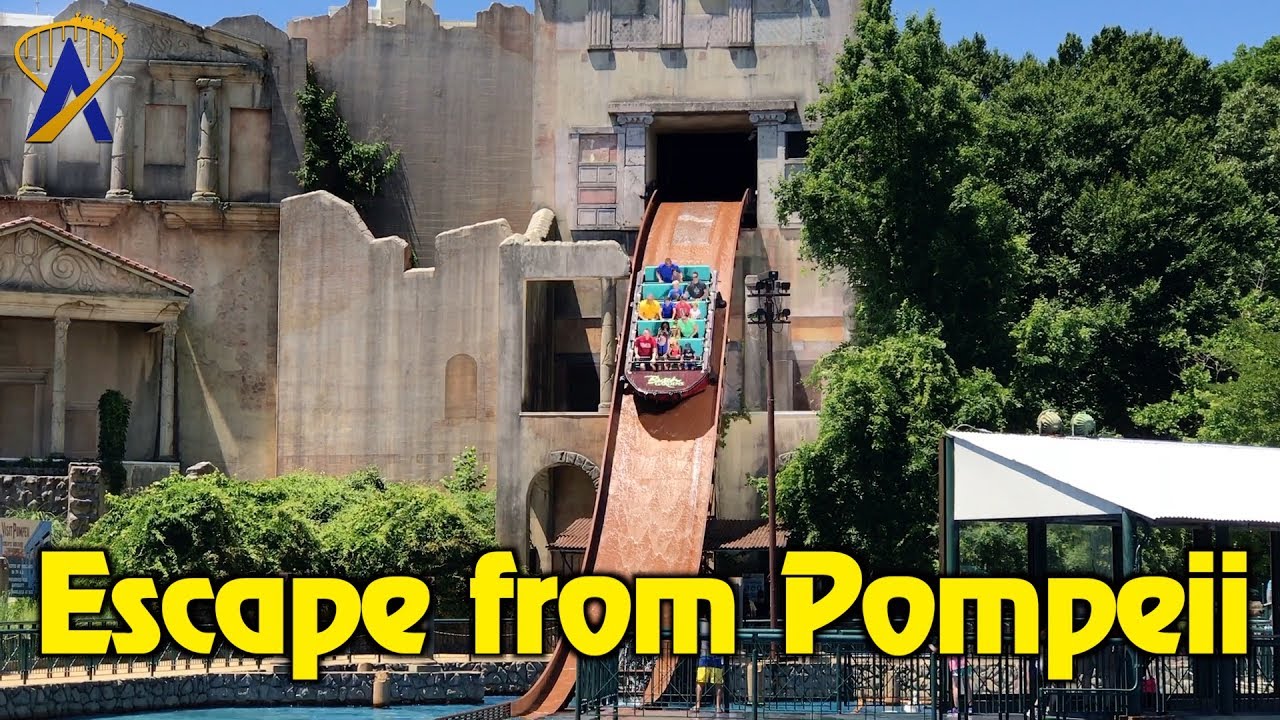 Escape from Pompeii Full POV at Busch Gardens Williamsburg