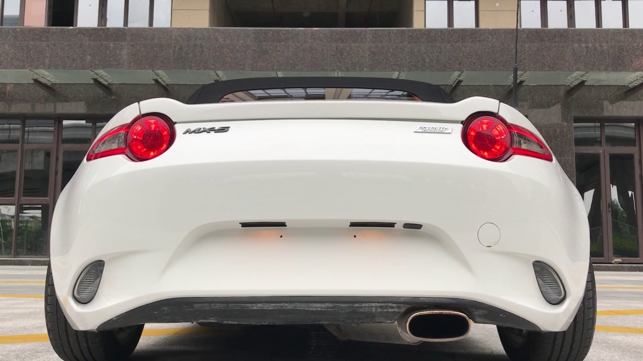 Miata ND lightweight muffler with oval tips