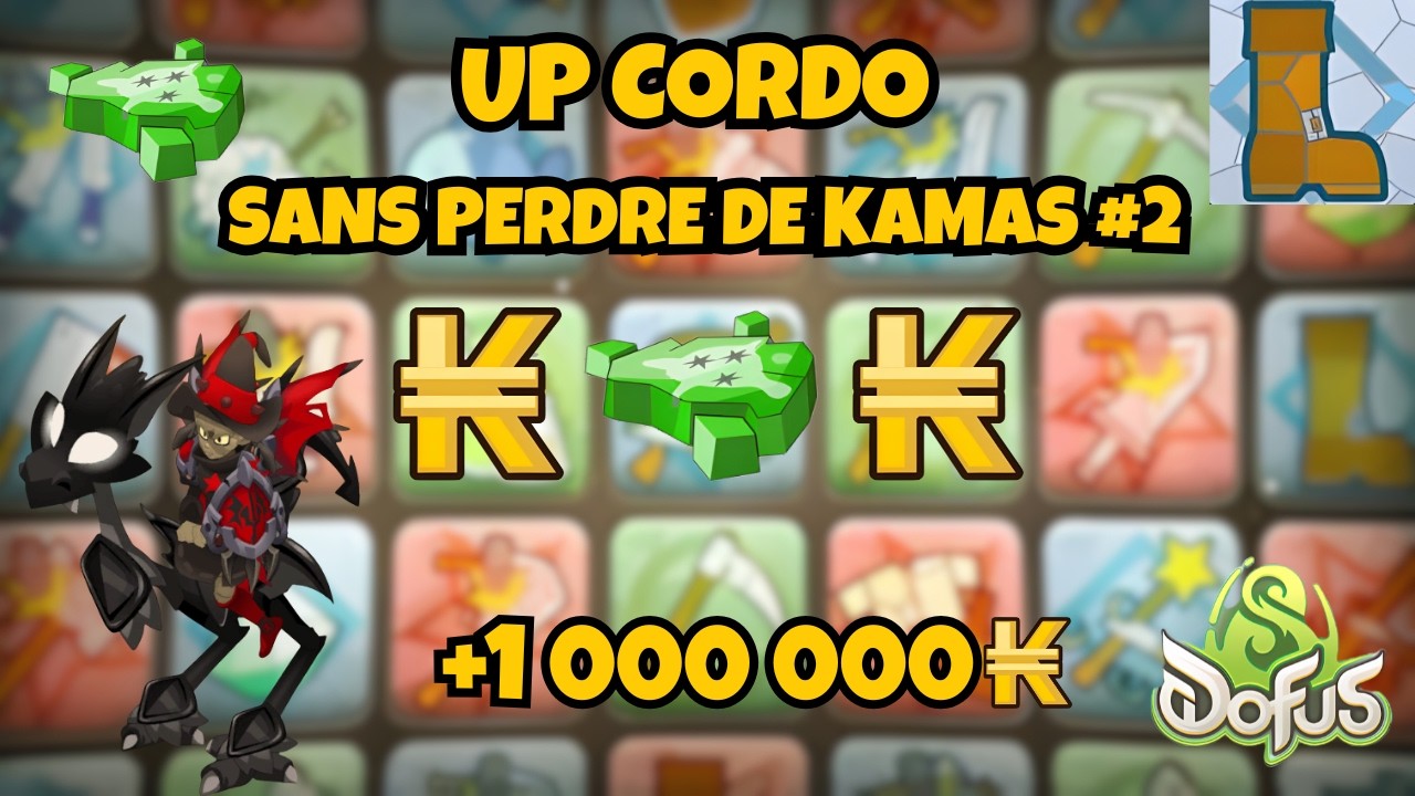 UP CORDONNIER SANS PERDRE DE KAMAS | +1M DE PROFIT (DOFUS)