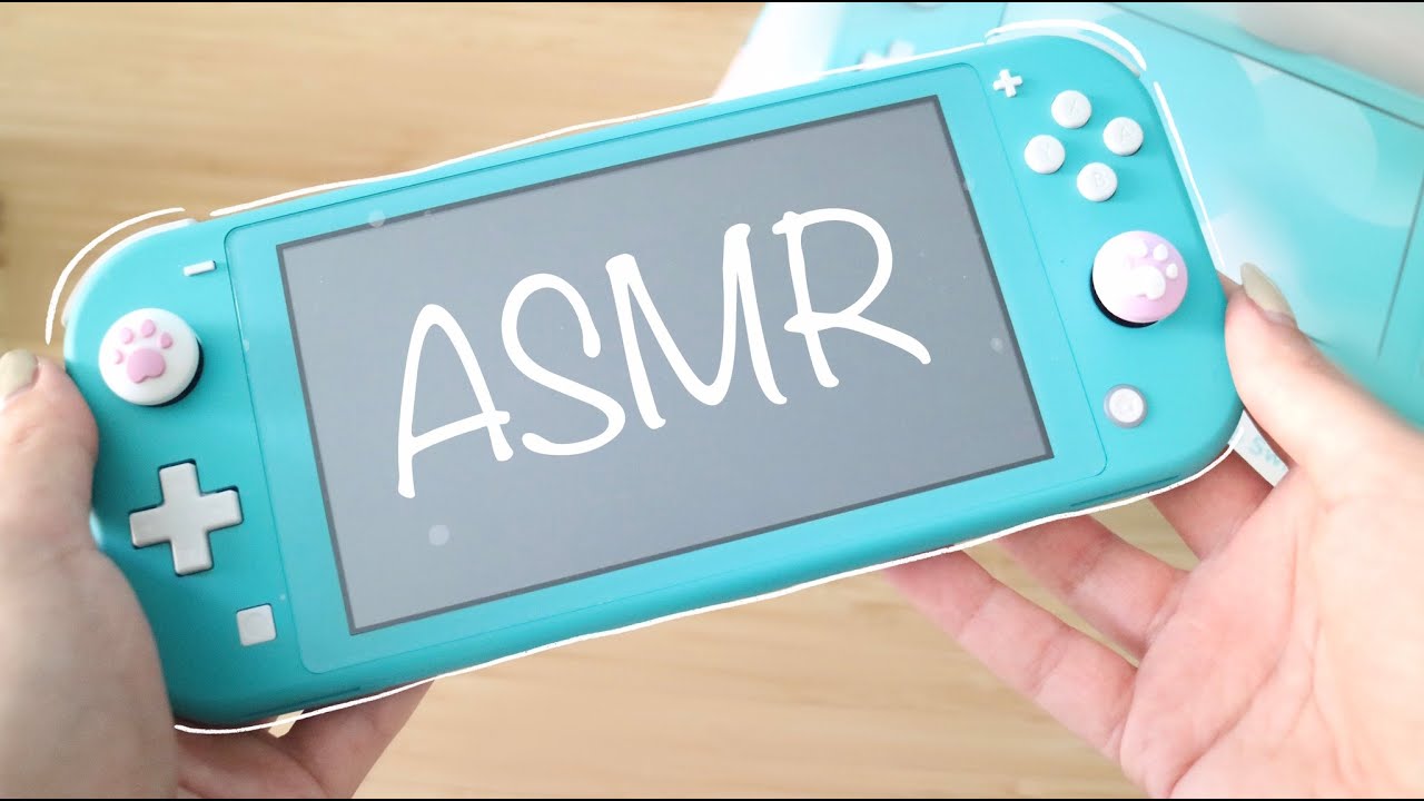 |ASMR ITA| TRACING & TAPPING ON MY NINTENDO SWITCH LITE!