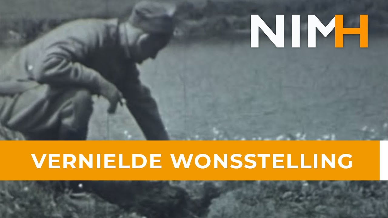 Rond de vernielde Wonsstelling in juni 1940