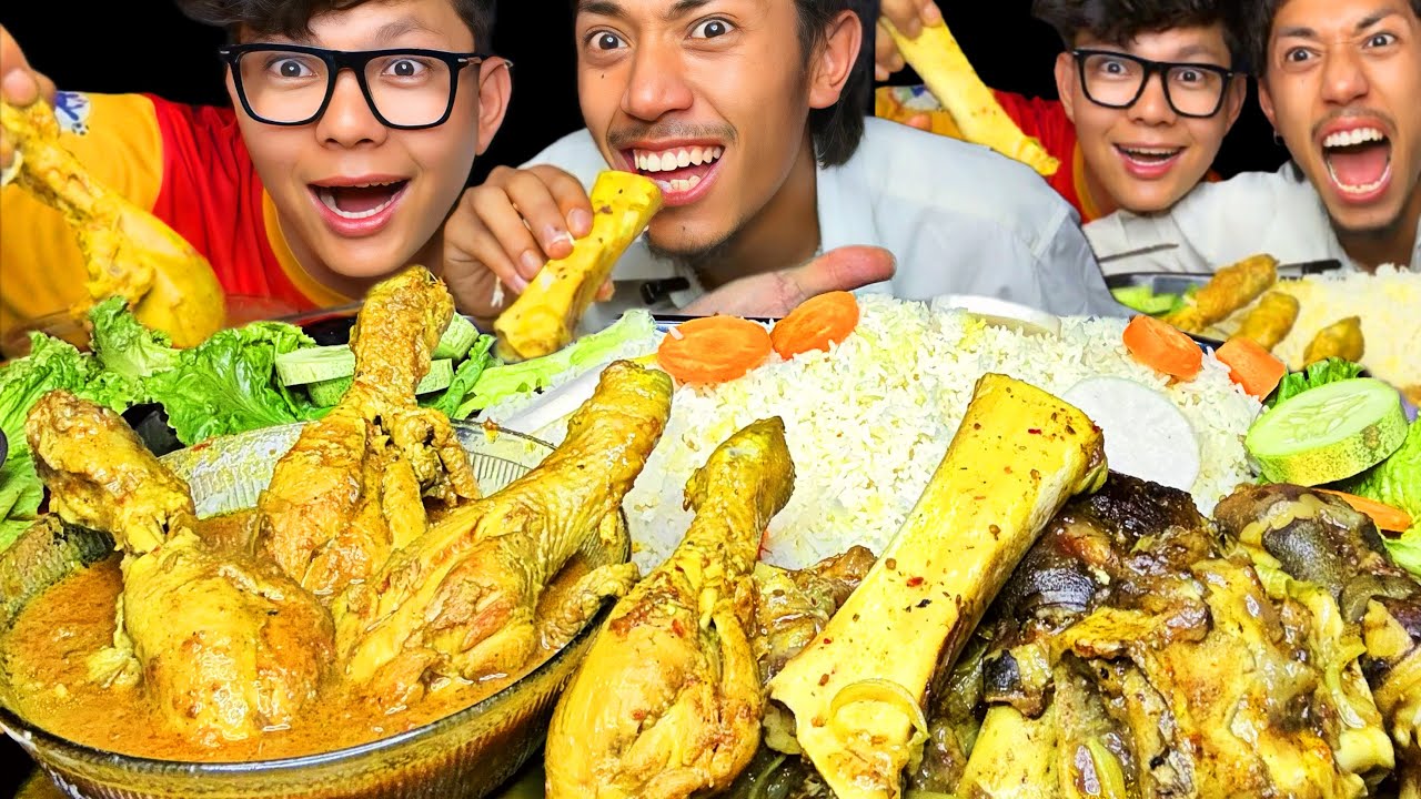 Buffalo Leg ,Spicy Chicken Mukbang With @Khemey Murraa 😂Funniest Mukbang
