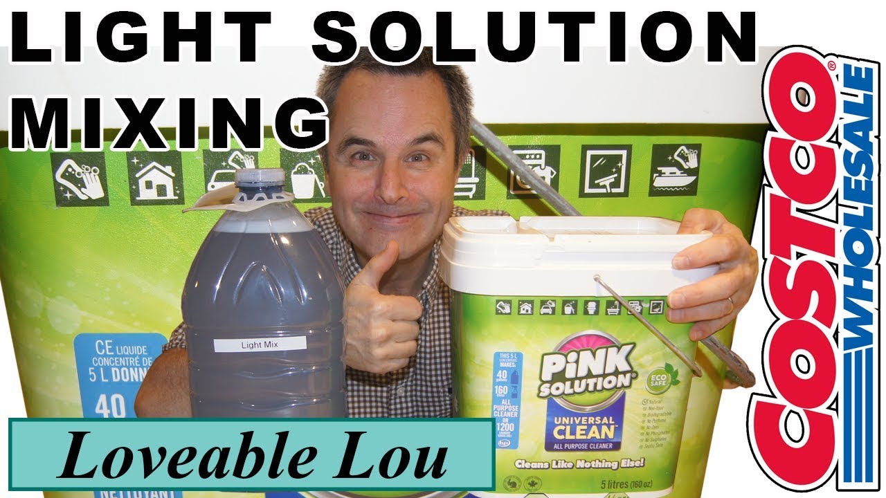 Costco Pink Solution Light Mix, how to mix and use