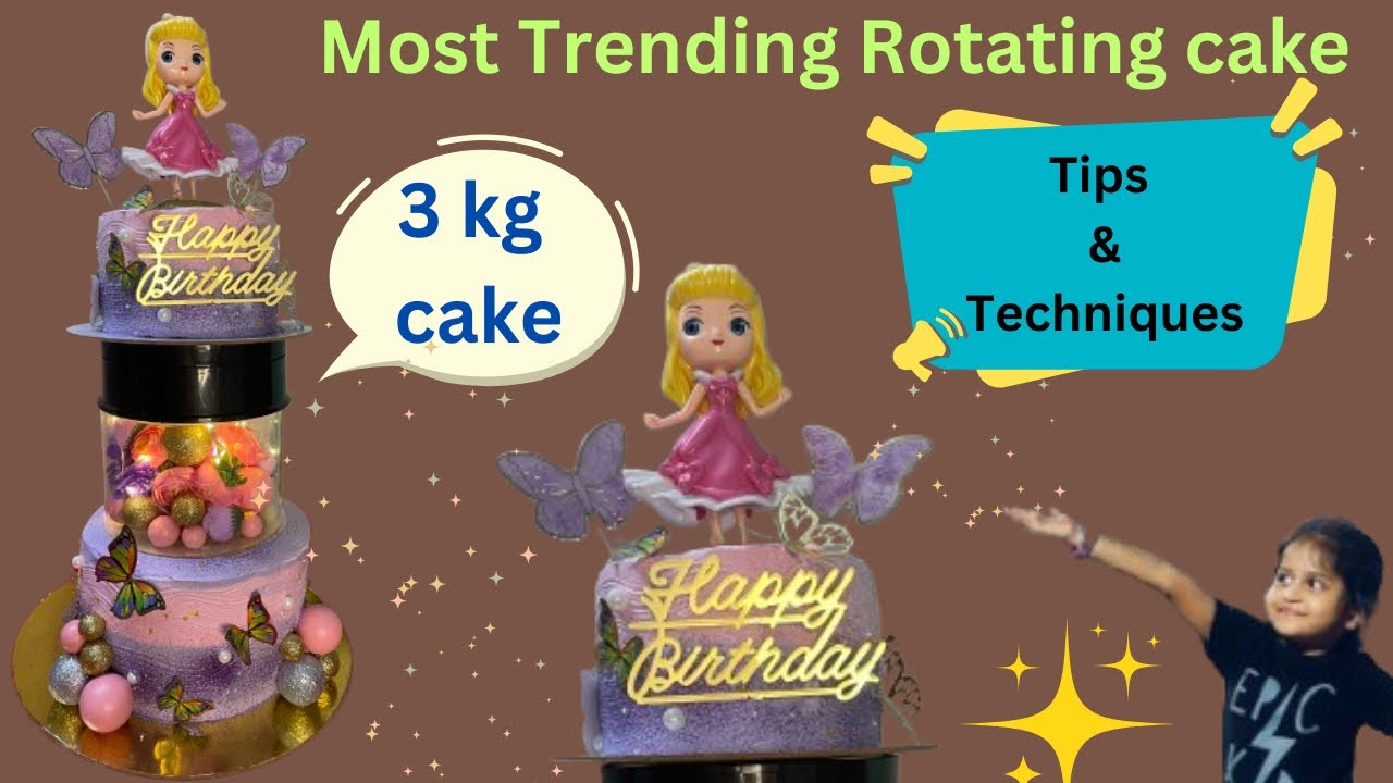 My First Rotating cake experience how I managed with Tips & Tricks | Rotating cake