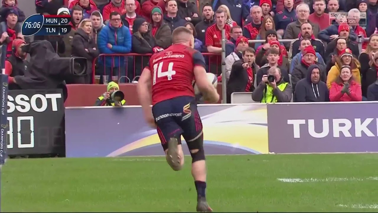 Andrew Conway Try v Toulon | Munster Try of the Season 2017/18