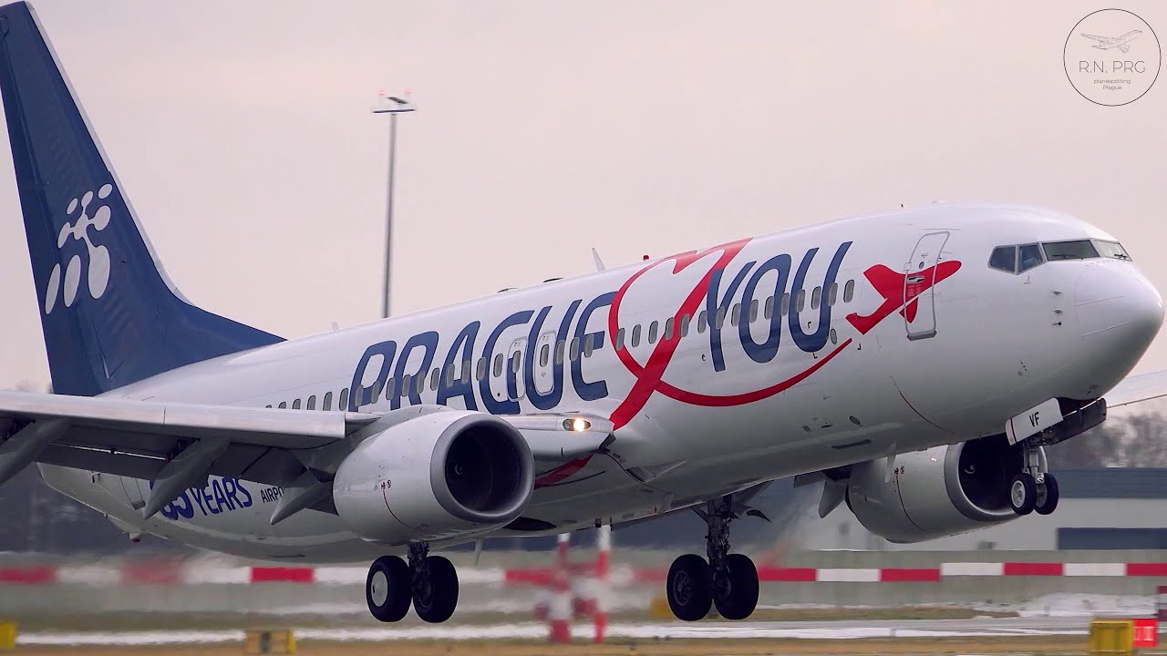 (4K) CloseUp Views from Spotting Hill | Planespotting Prague Airport (PRG) Episode 27
