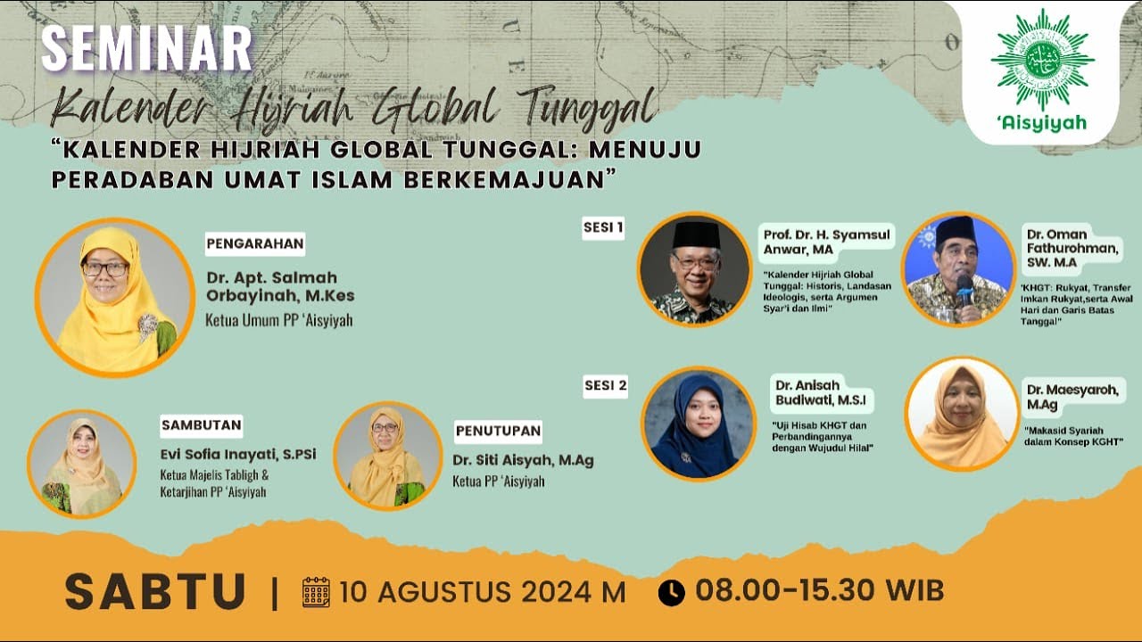 Seminar Kalender Hijriah Global Tunggal : KHGT Menuju Peradaban Umat Islam Berkemajuan