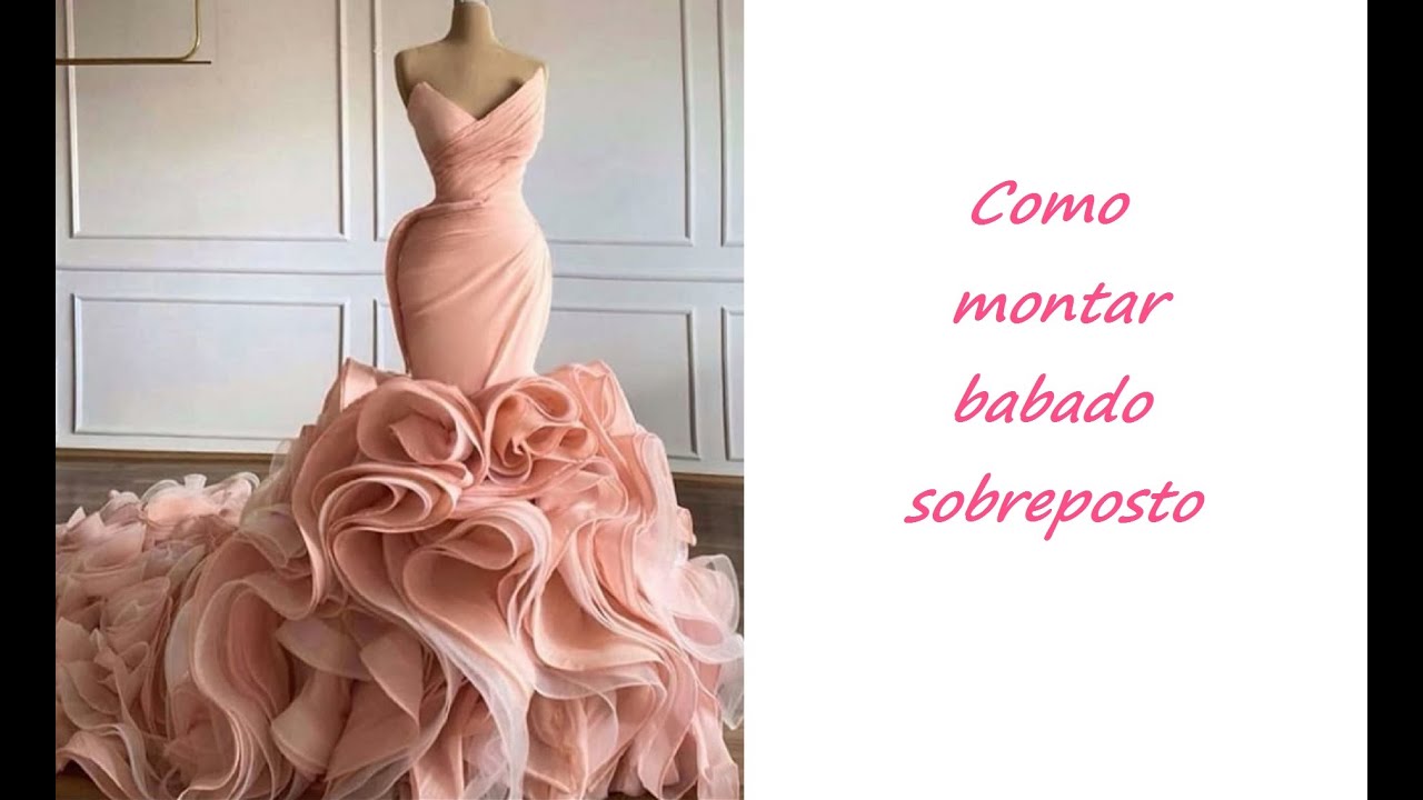 Diy - Como montar babado circular sobreposto - aula 312