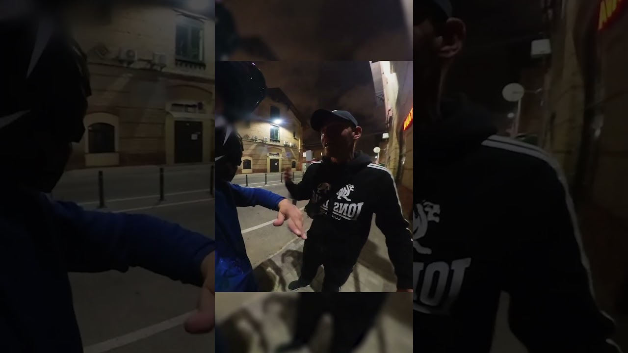 Biker Saves Girl But Then... 😨