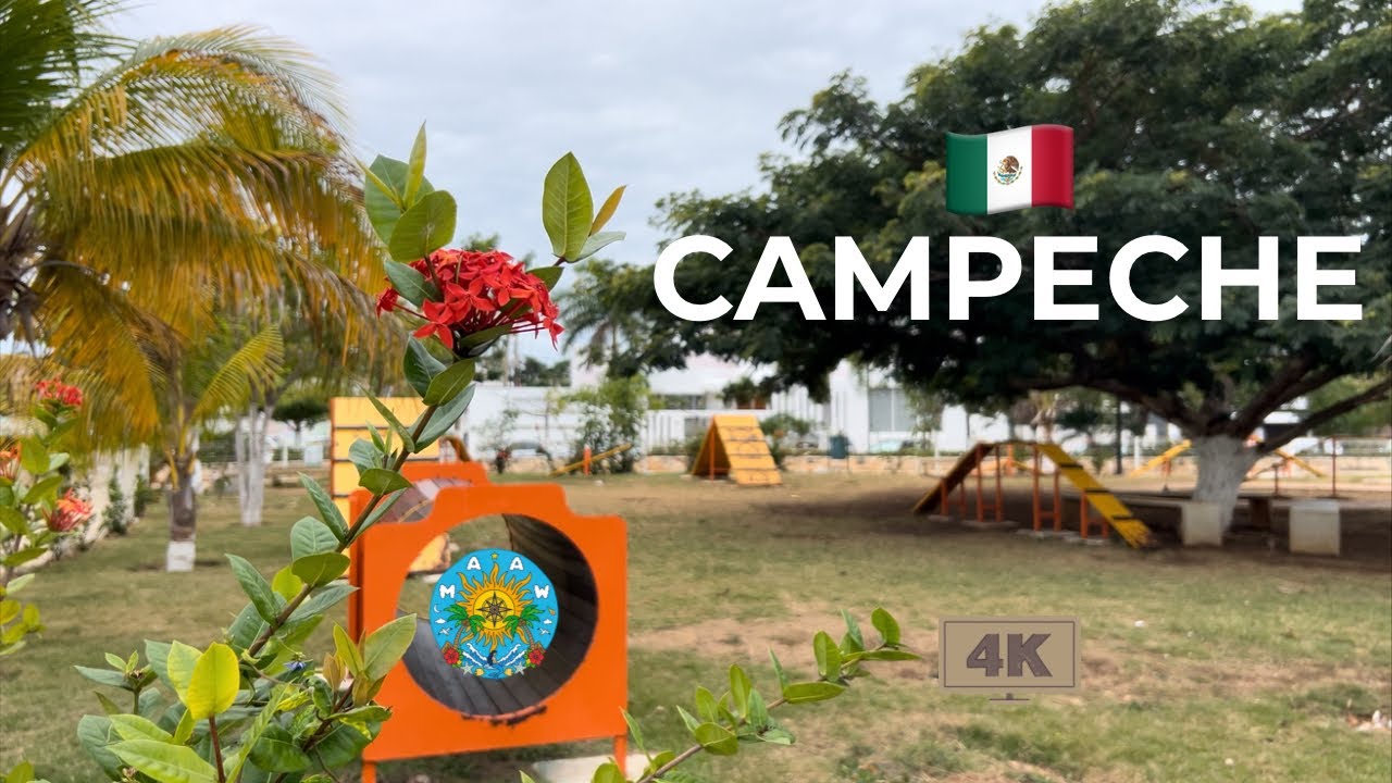 Walking & Talking by the Sea in Campeche, Mexico 🇲🇽 | Ramps & Playground | 4K 2026