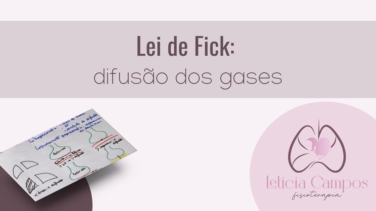Lei de Fick: difusão dos gases