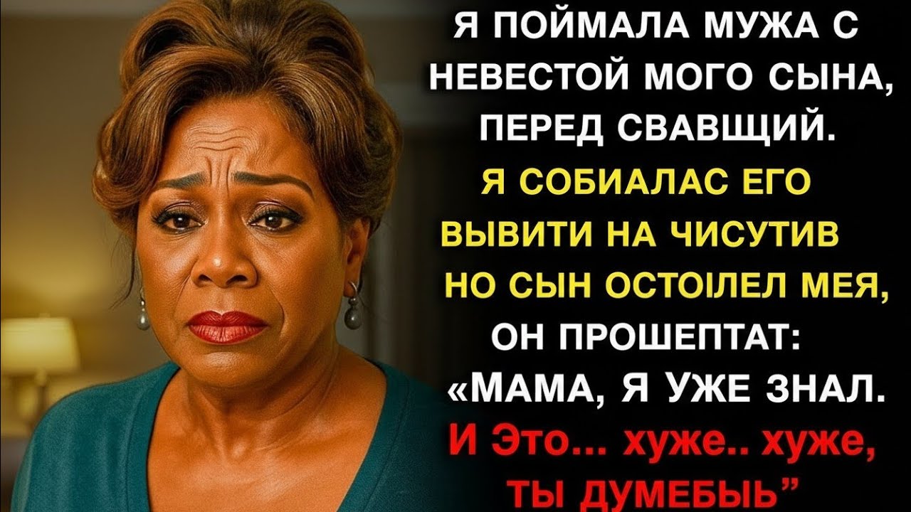 Я застала своего мужа с невестой моего сына! Я была в полном шоке, когда узнала, что она была…