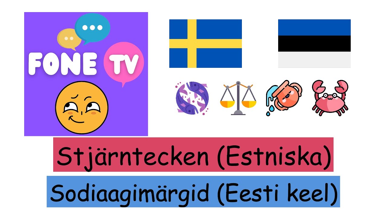 Stj&auml;rntecken (Estniska) (sv-et)