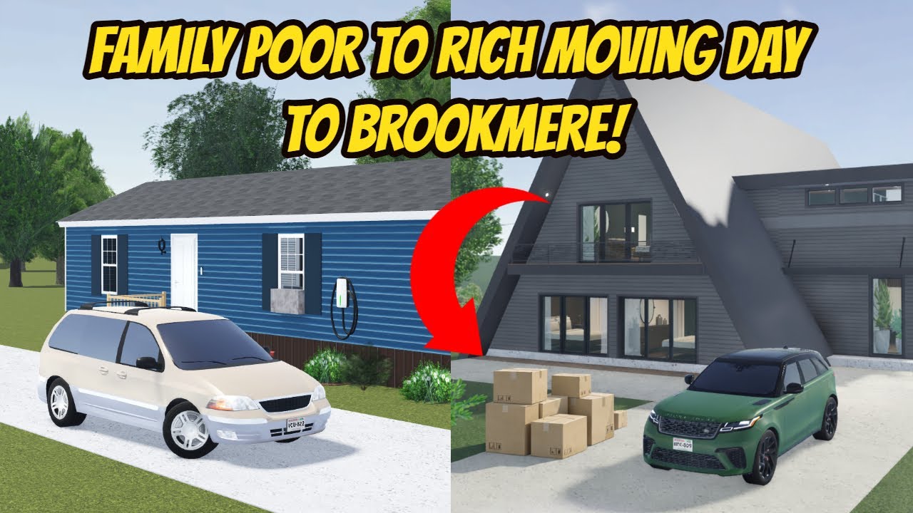 Greenville Wisconsin Family Moving Day to Brookmere Poor to Rich Roblox Roleplay
