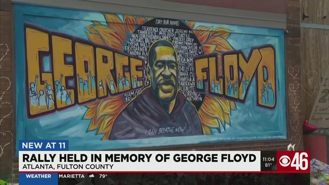 Demonstrators in Atlanta march for justice on one year anniversary of George Floyd's death