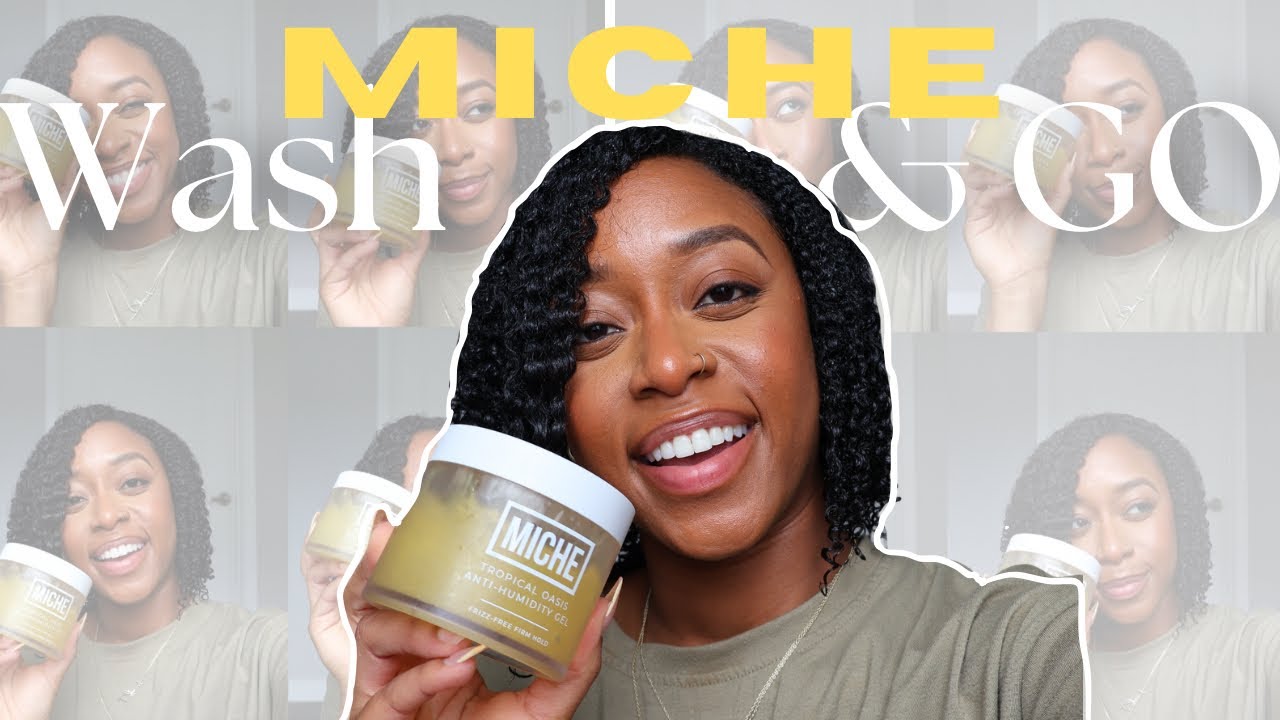 Frizz-Free One Product Wash & Go🔥| Miche Tropical Oasis Anti-Humidity Gel Review💦