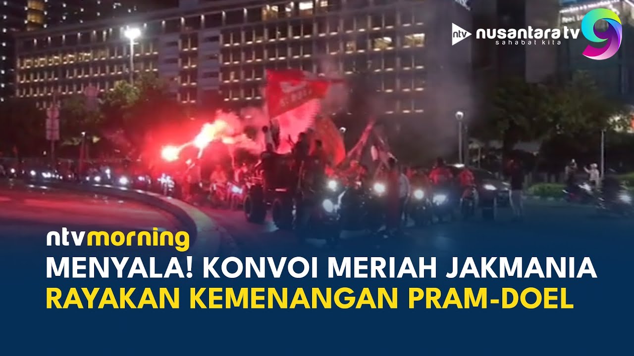 Rayakan Kemenangan Pram-Doel, Jakmania Banjiri Bundaran HI dengan Sorakan Gema! | NTV MORNING