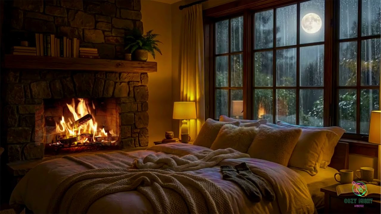 Heavy Rain Sounds for Deep Sleep 🌧️ Insomnia Relief 1 Hour
