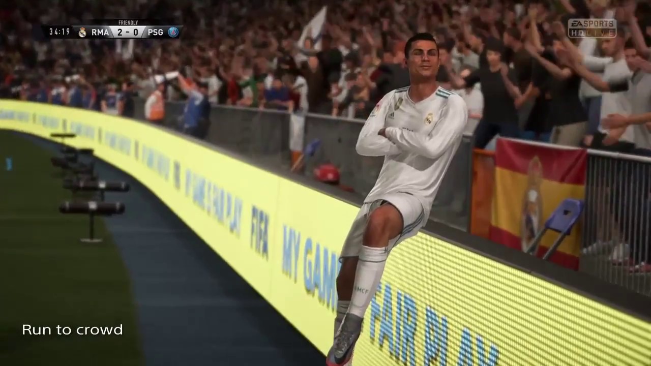 How to do Ronaldo CROWD celebration on FIFA 18? [NEW]