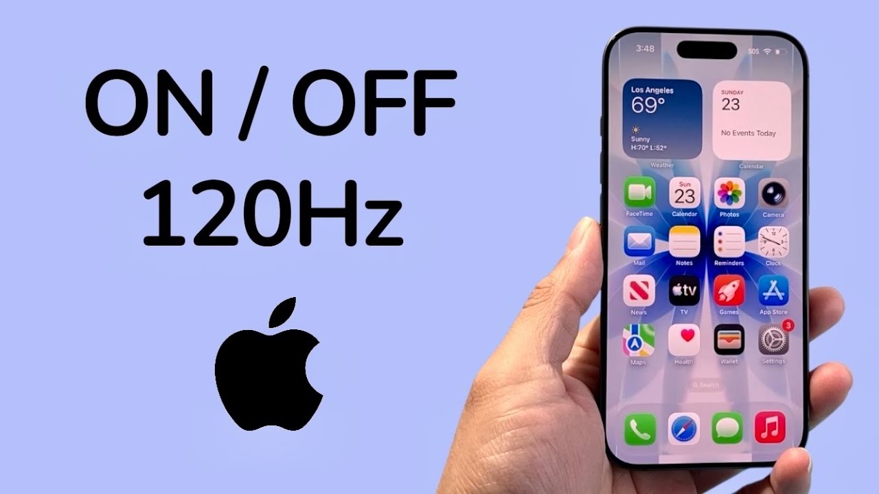How To Turn On / Off 120Hz Display Refresh Rate On iPhone 17