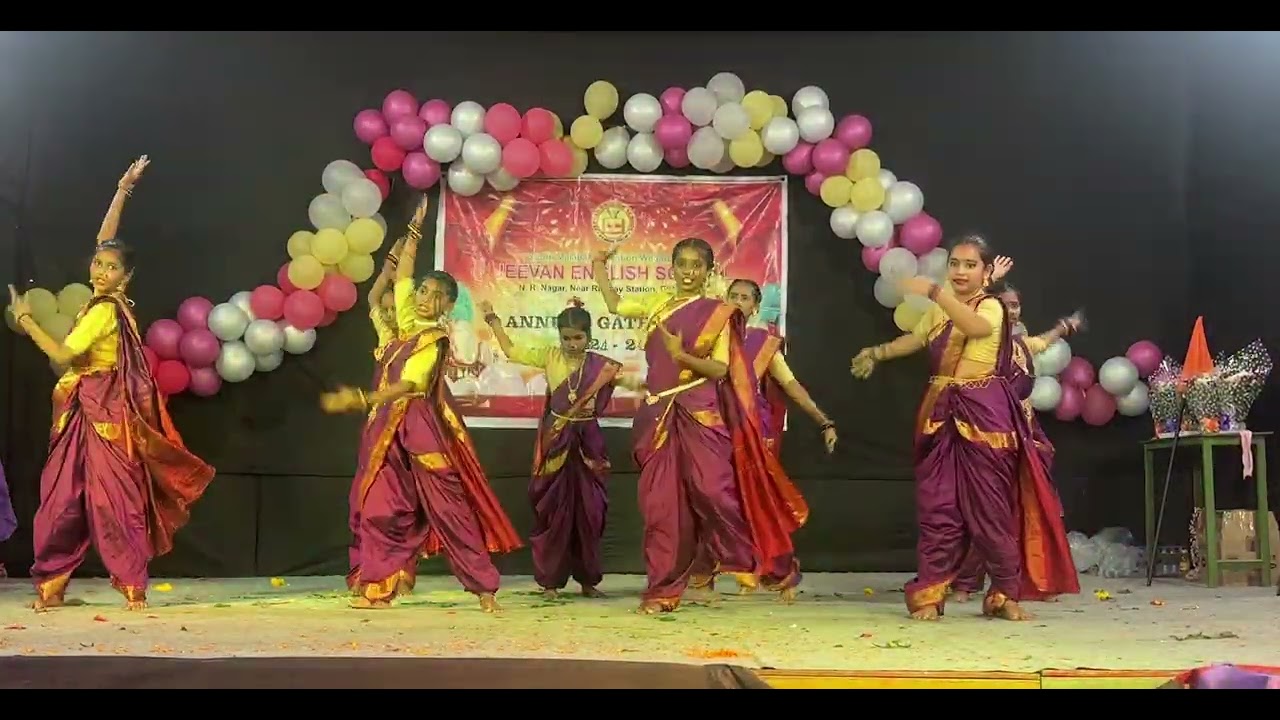 Pinga song Dance Performance by Jeevan English School Standard Students💜💜💜