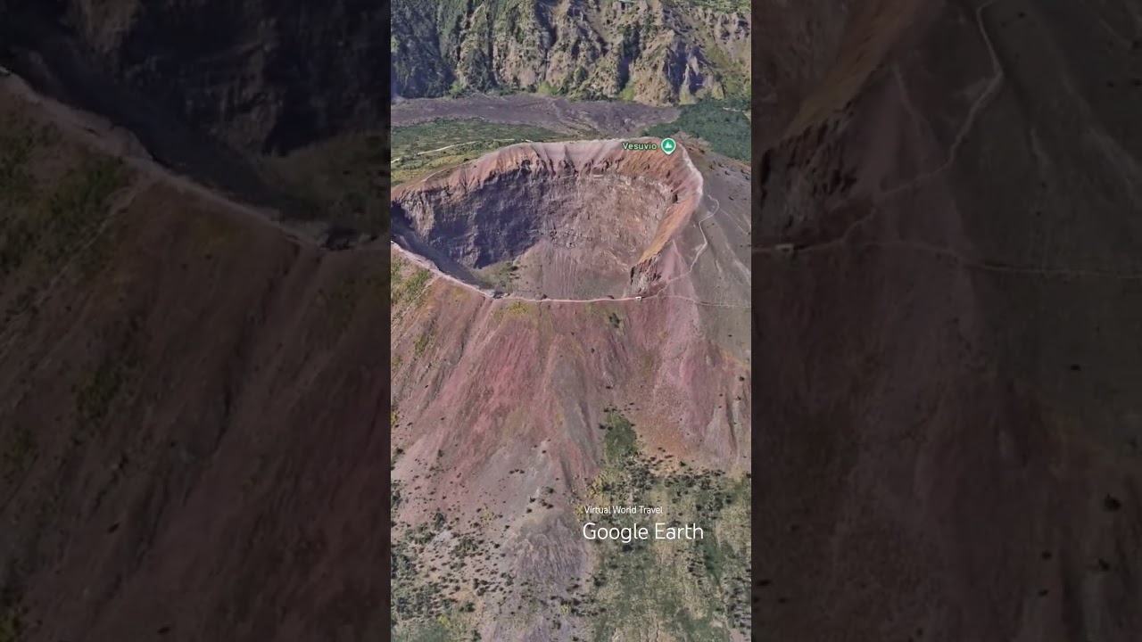 Volcano on 3D Google Map 