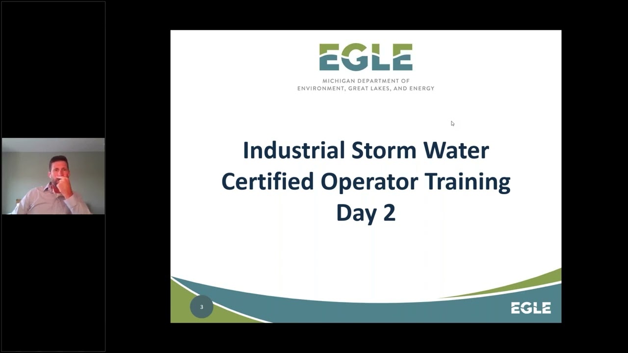 Industrial Storm Water Certified Operator Training Webinar Part 2