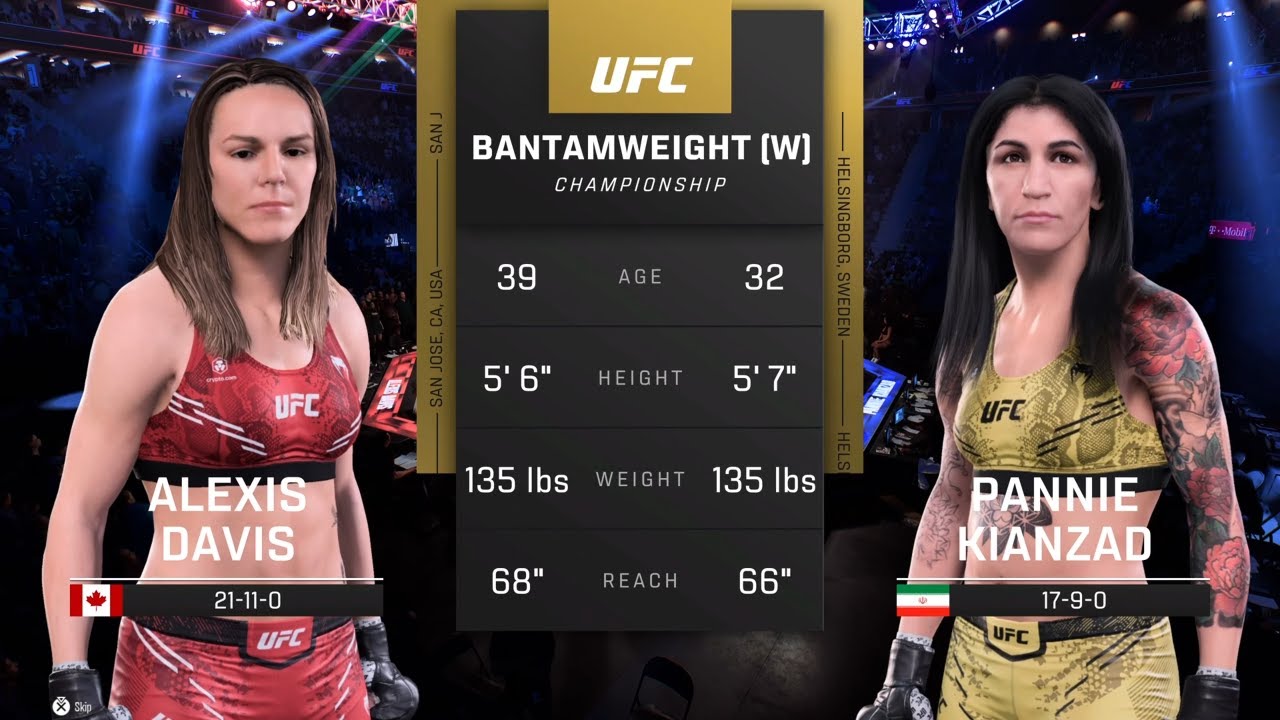 EA Sports UFC 5 Gameplay Alexis Davis vs Pannie Kianzad