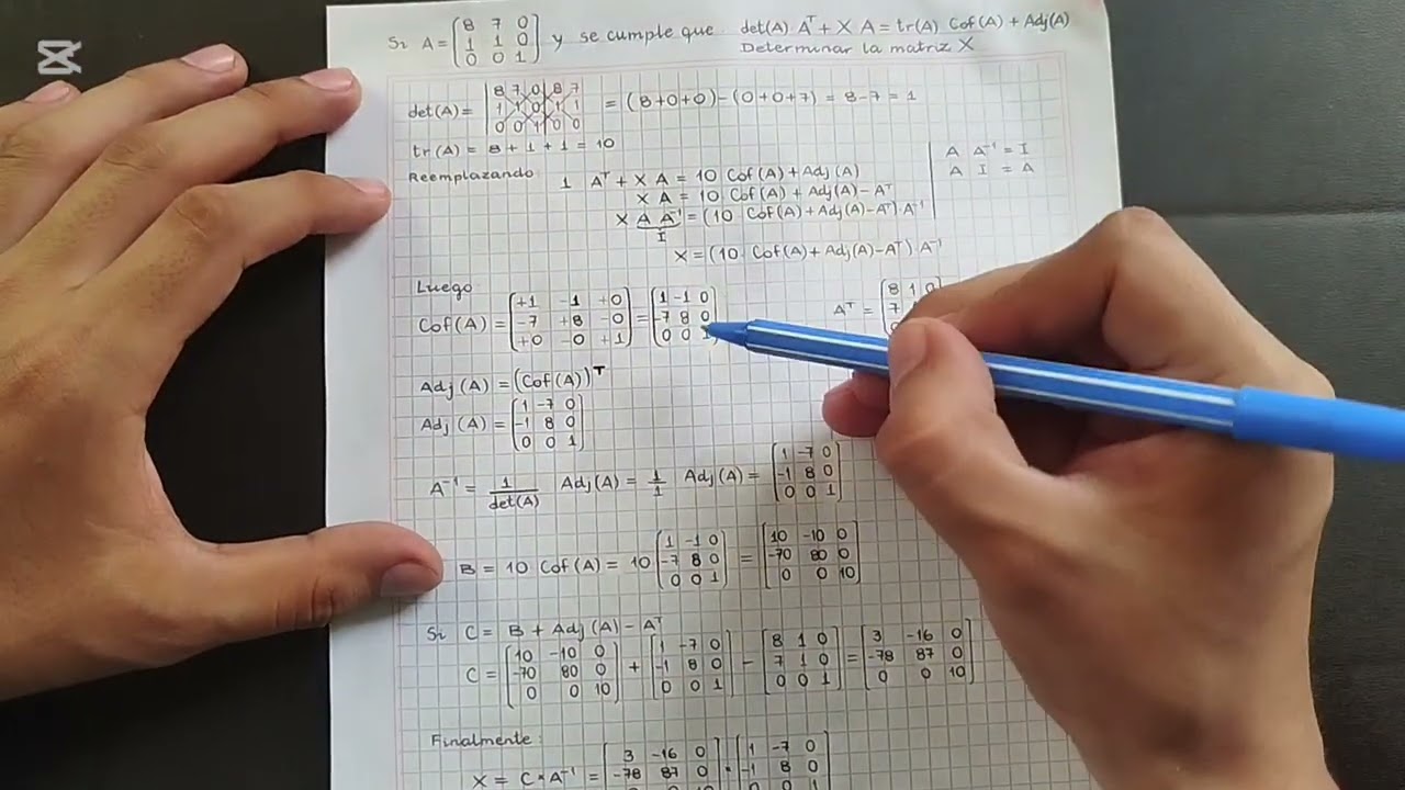 Ecuaciones matriciales