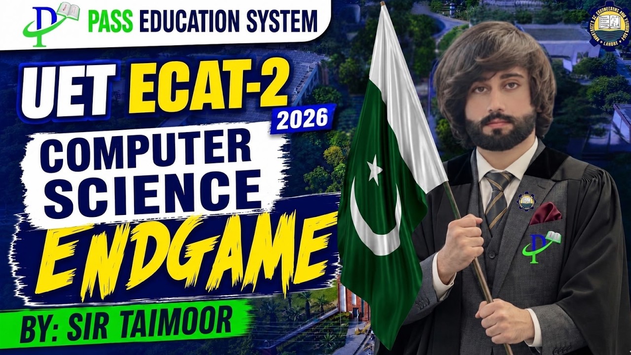 UET ECAT 2026 Computer Science EndGame I ECAT UET Computer Past Papers I ECAT UET Computer MCQs