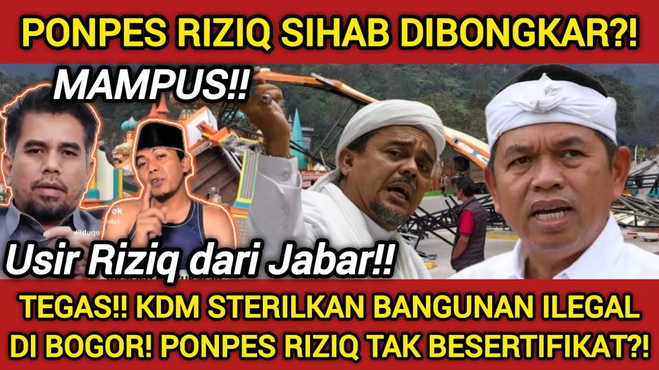 PESANTREN RIZIQ SIHAB DIBONGKAR⁉️BUNTUT KAFIRKAN KANG DEDI GUBERNUR JAWA BARAT! RIZIQ KABUR KEMANA?!