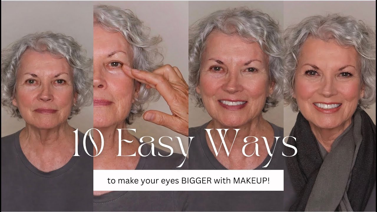 10 EASY METHODS FOR BIGGER EYES WITH MAKEUP (PRO AGING TIPS FOR HUGE EYES!)