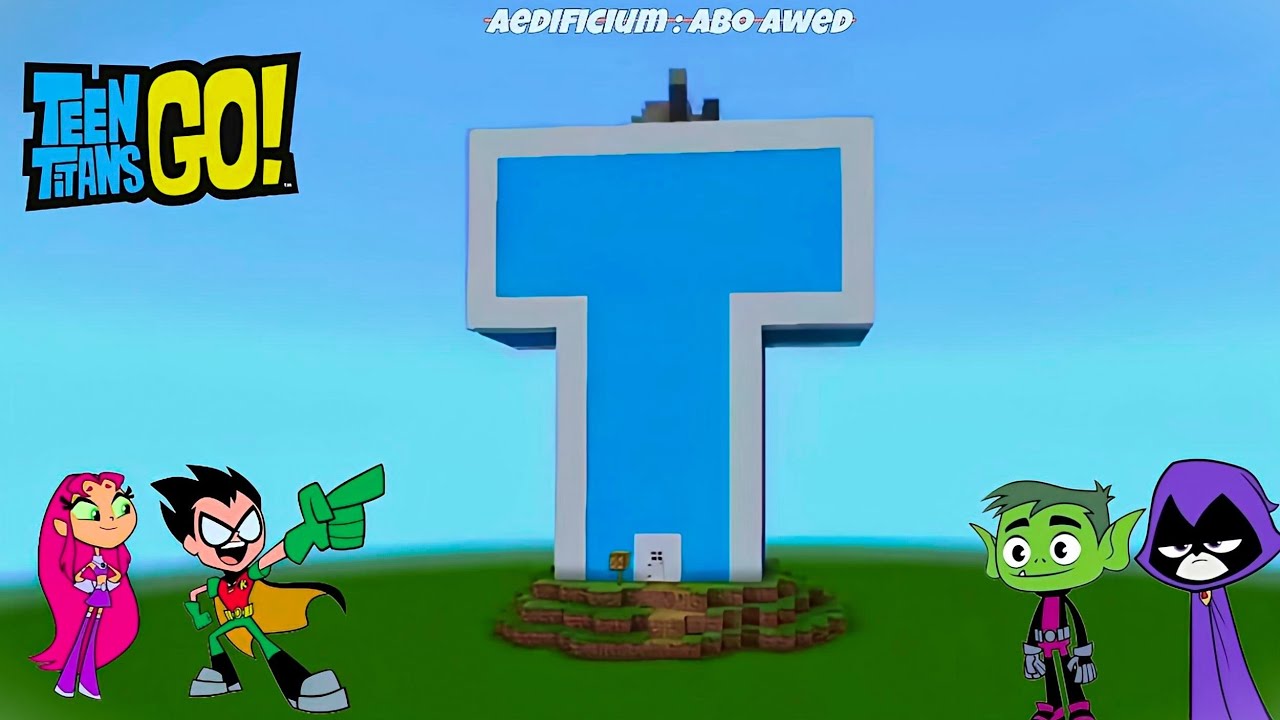 ماين كرافت كيف تبني بيت أبطال التيتنز بطريقة سهلة #10 build( Teen Titans  Go) heroes in Minecraft 🔥