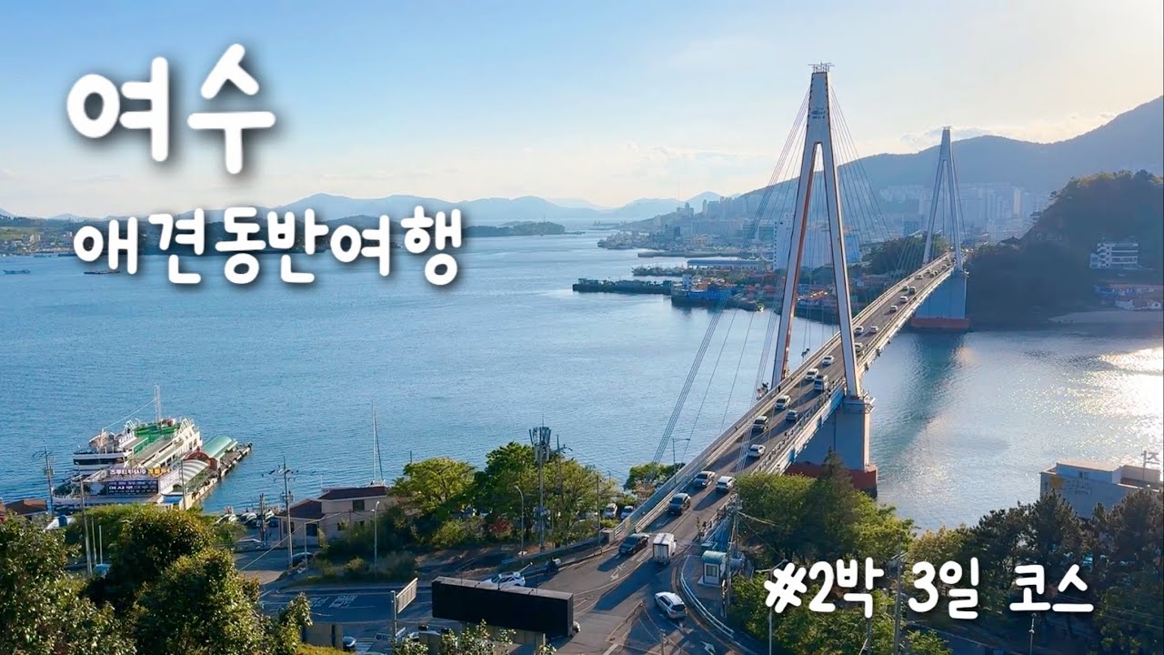 여수 애견동반여행🐶ㅣ또간집 간장게장ㅣ케이블카ㅣ딸기모찌ㅣ애견동반맛집ㅣ검은모래해변