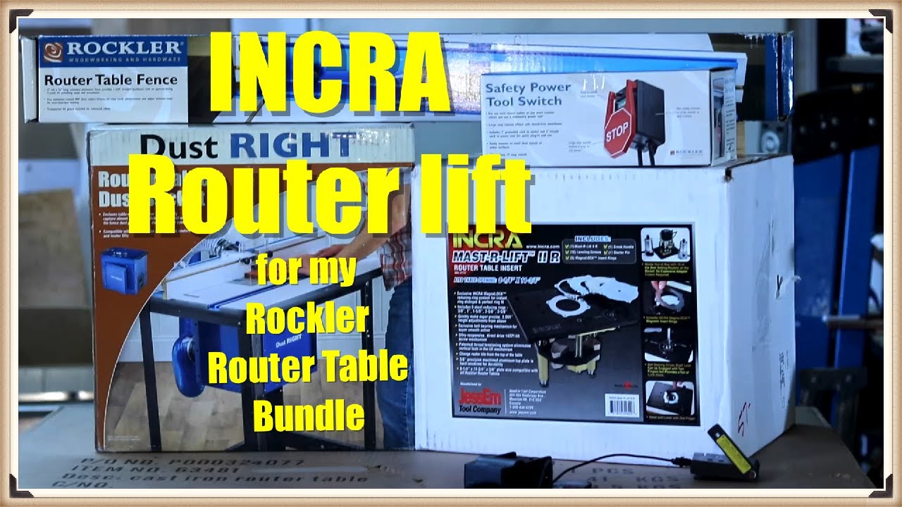 Комплект Incra Master Lift II для моего фрезерного стола Rockler