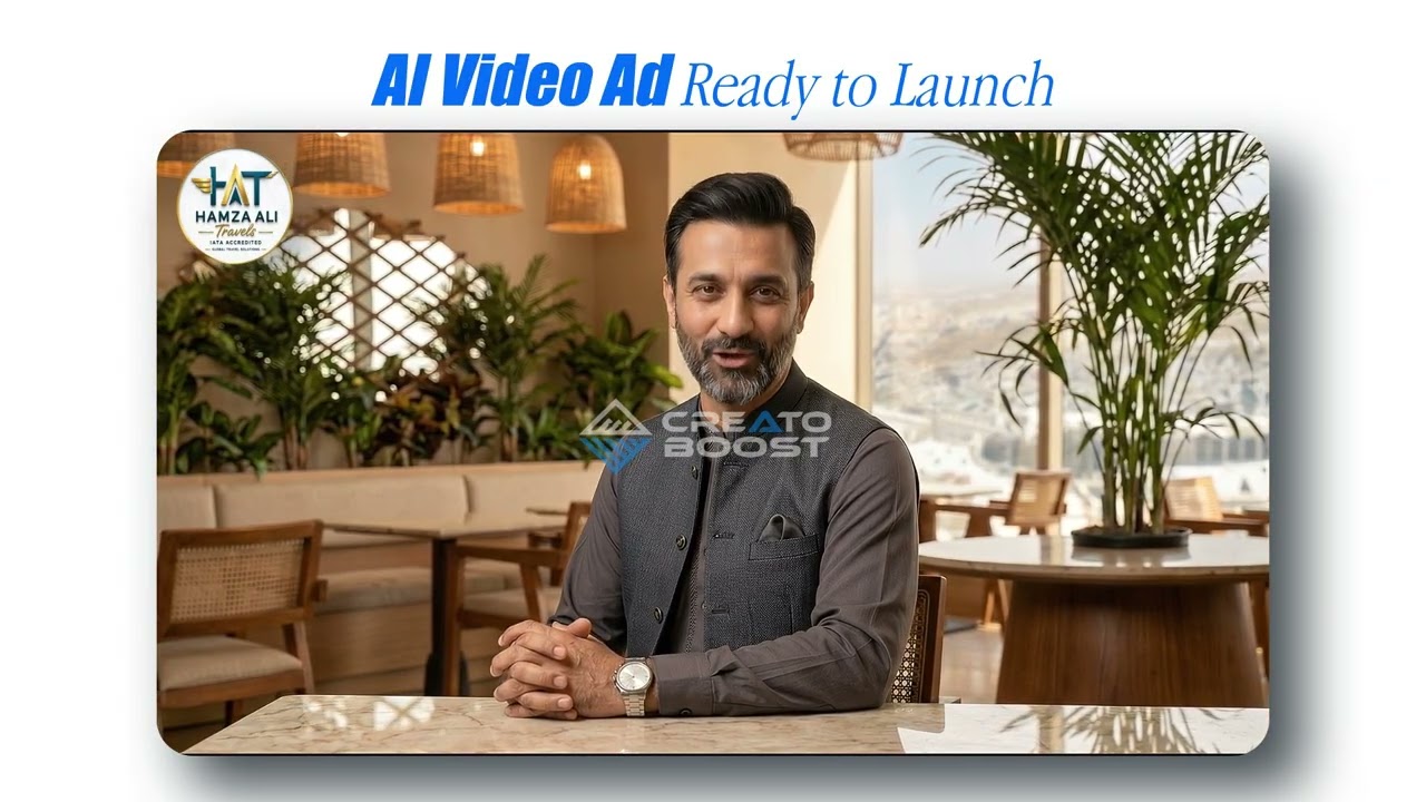 Umrah Package | Hamza Ali Travel & Tours | AI Video Ad by CreatoBoost