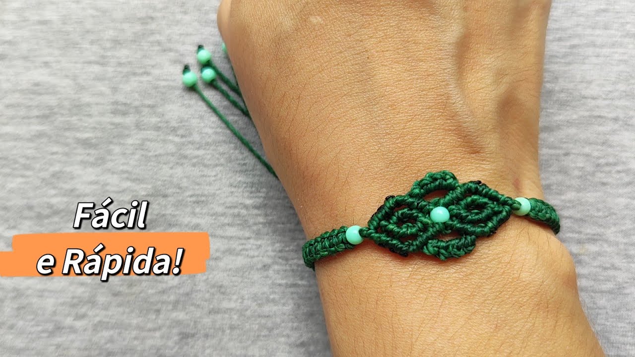 Pulseira Macramê Fácil e Rápida - Passo a Passo Tutorial By Criativa Macrame ✨