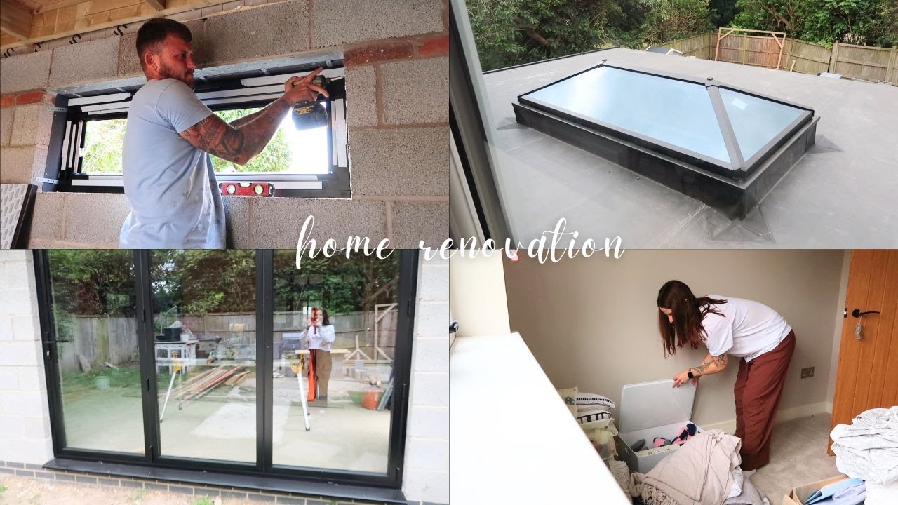 Home Renovation | Windows, bi-fold doors, skylight & making a start on the nursery