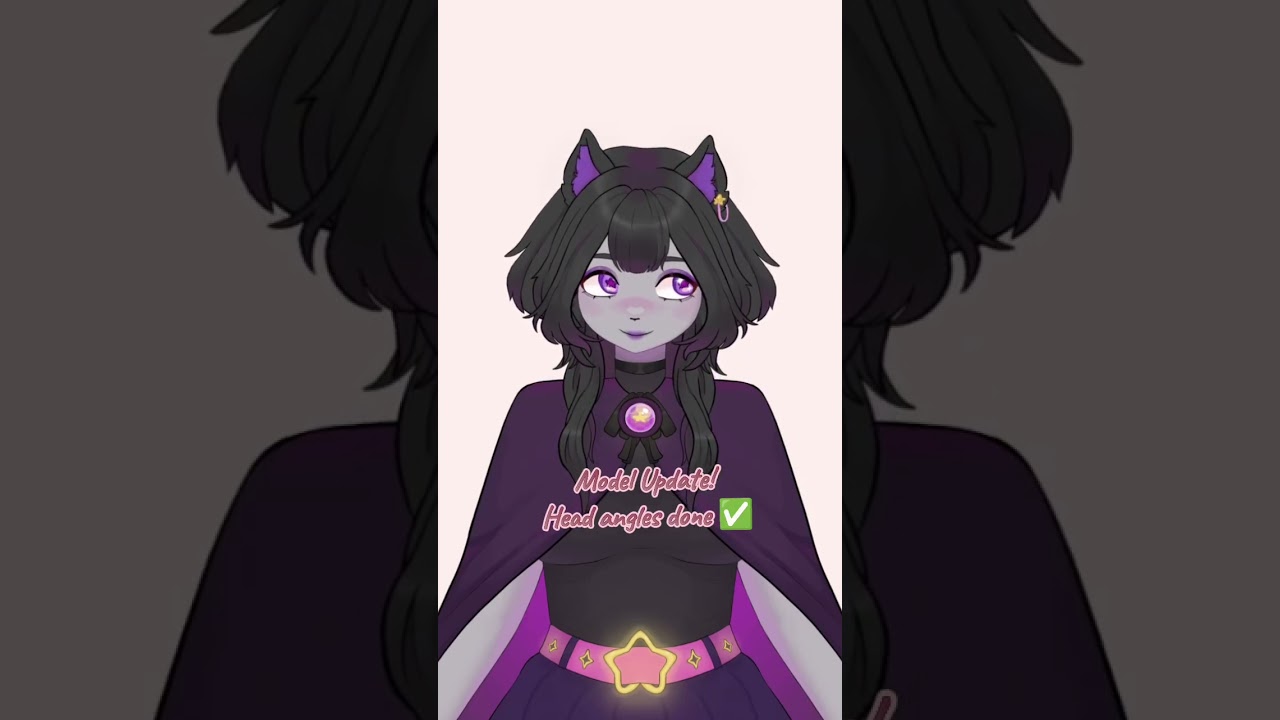 Model update 💜✨ #vtubermodel #vtuber