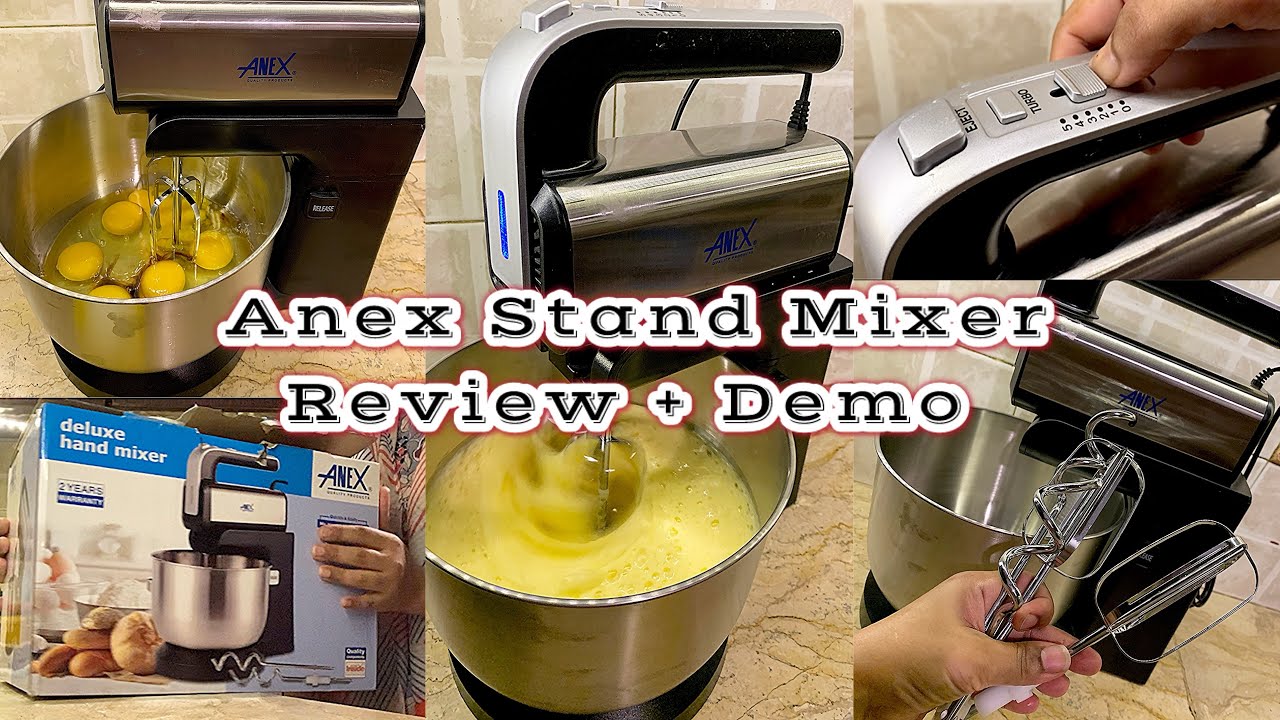 Stand Mixer Detail Review + Demo || ANEX Stand Mixer || 3 in 1 Eggs , Whip Cream & Dough mixer🌟