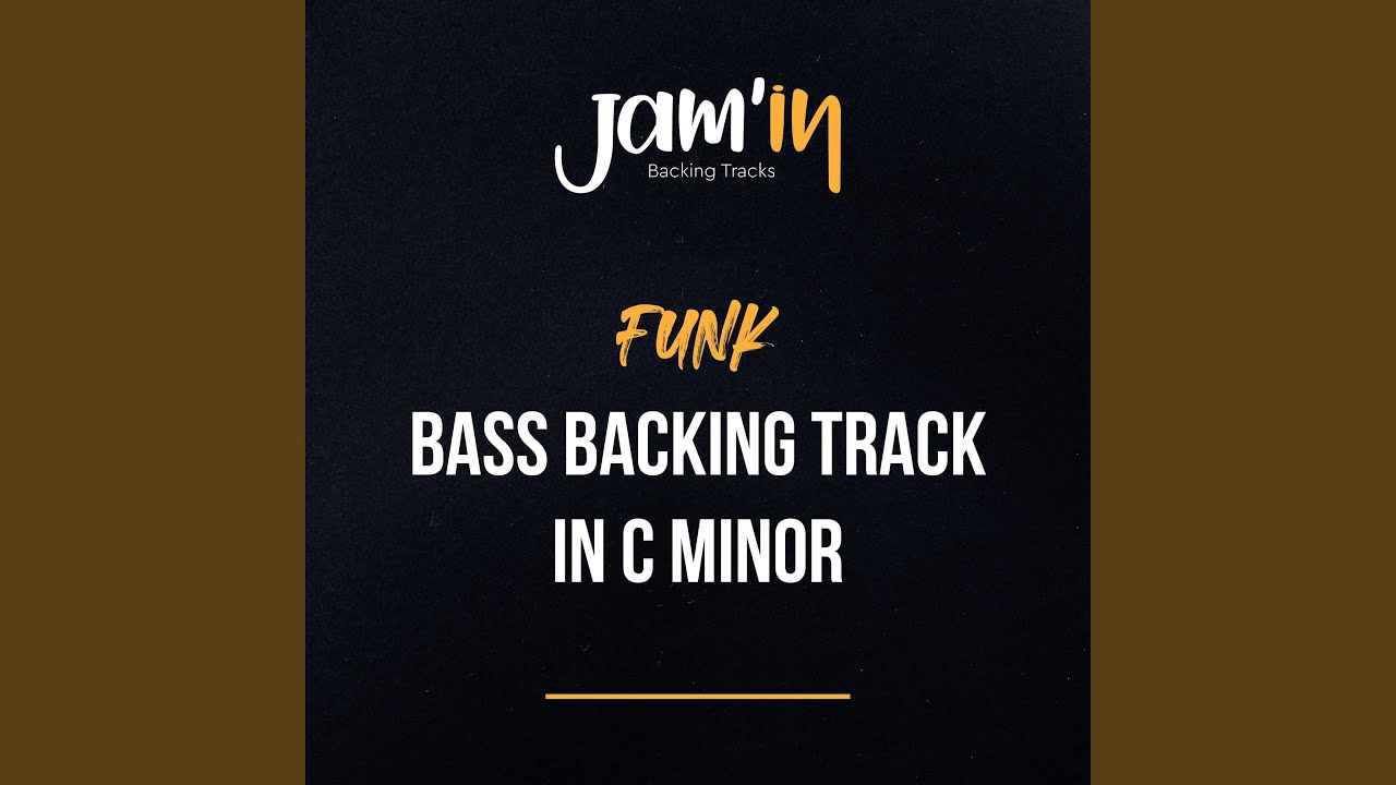 Funk Bass Backing Track in C Minor