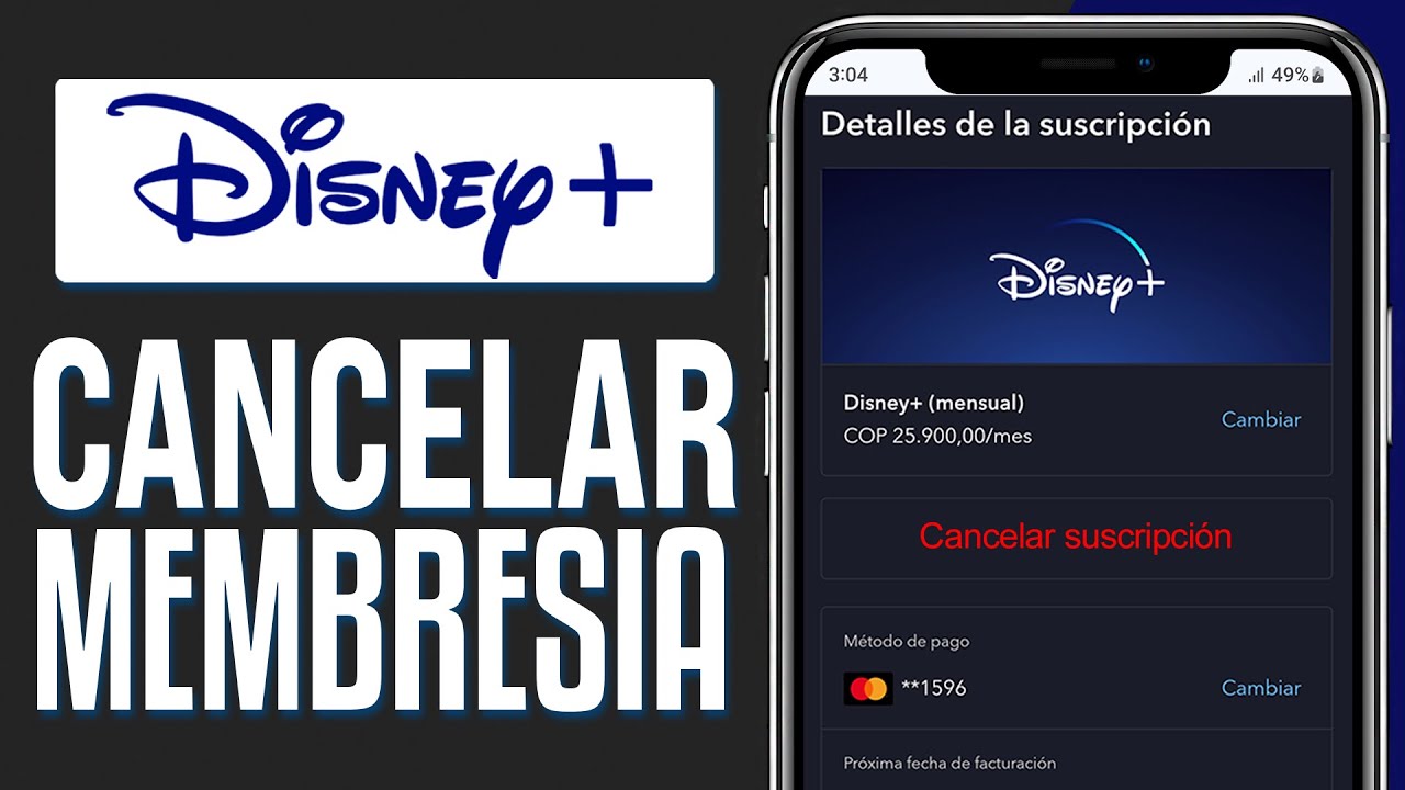 Cómo CANCELAR la SUSCRIPCIÓN de DISNEY PLUS (2026) Cancelar Disney+