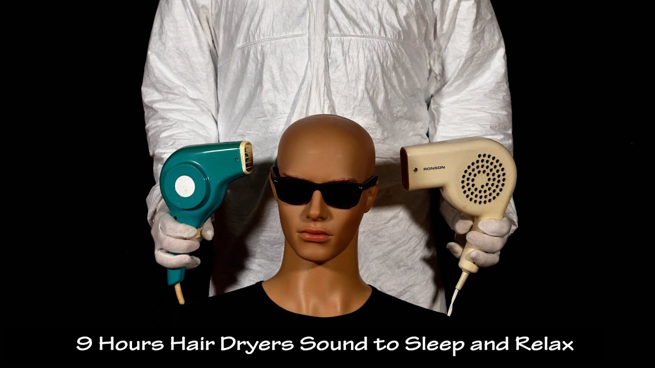 Two Hair Dryers Sound 27 | ASMR | 9 Hour Long Extended Version