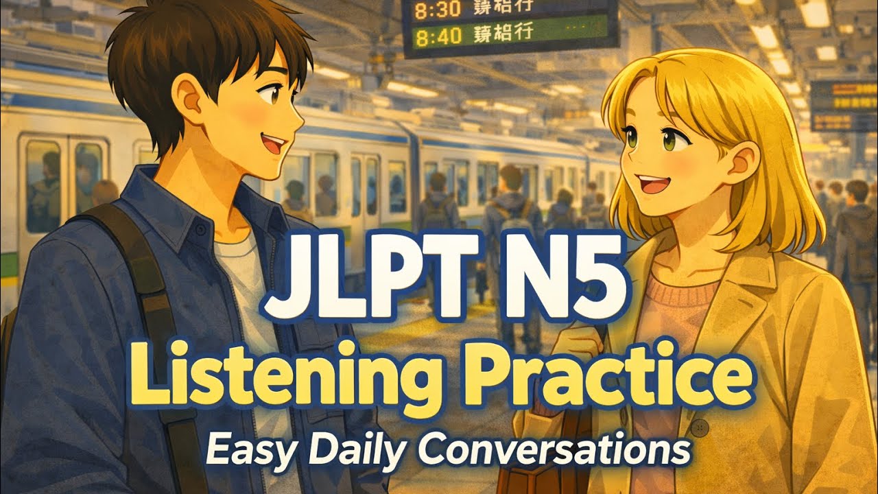 JLPT N5 Listening Practice created especially for absolute beginners and early learners of Japanese.