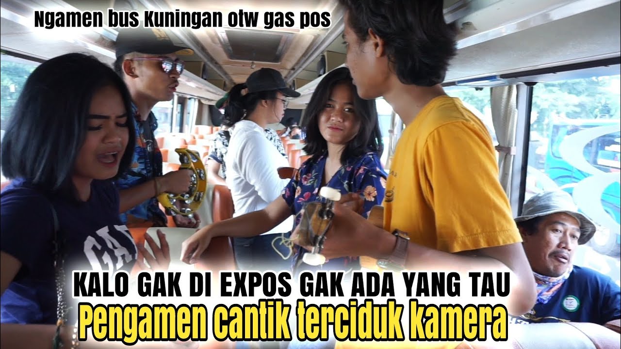Keseruan pengamen ABG ngamen dibus terminal kalideres.!!!terciduk kemera jarang tersorot yang begini