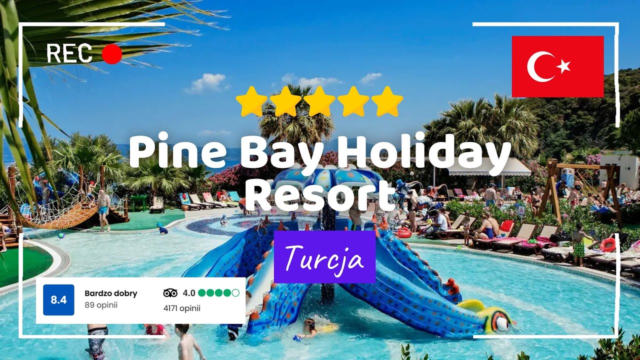 🇹🇷 Pine Bay Holiday Resort 5* – aquapark, prywatna plaża i niezrównane widoki – Kusadasi #Turcja