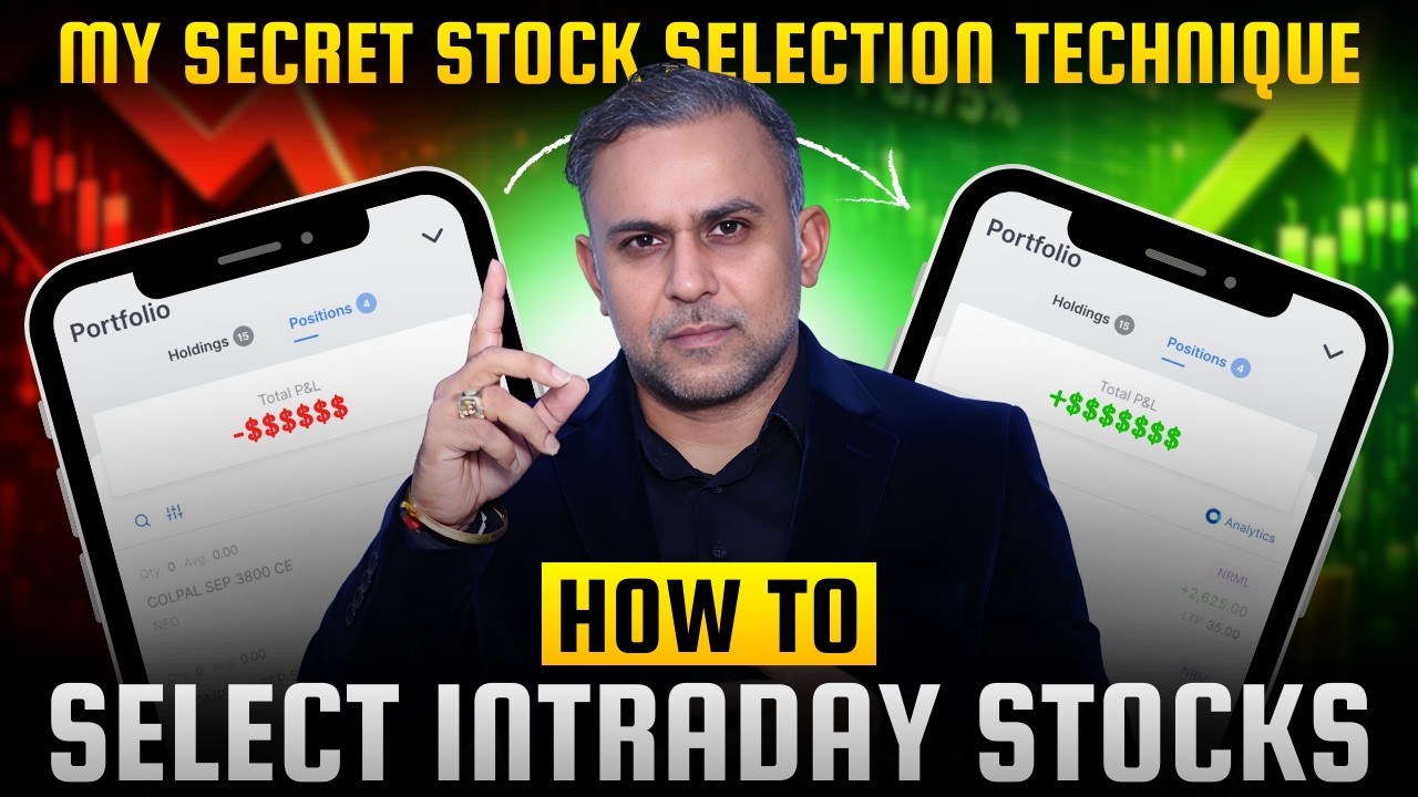 The Right Method to Select Stocks for Intraday Trading | Market Analysis | Pankaj Bhardwaj |
