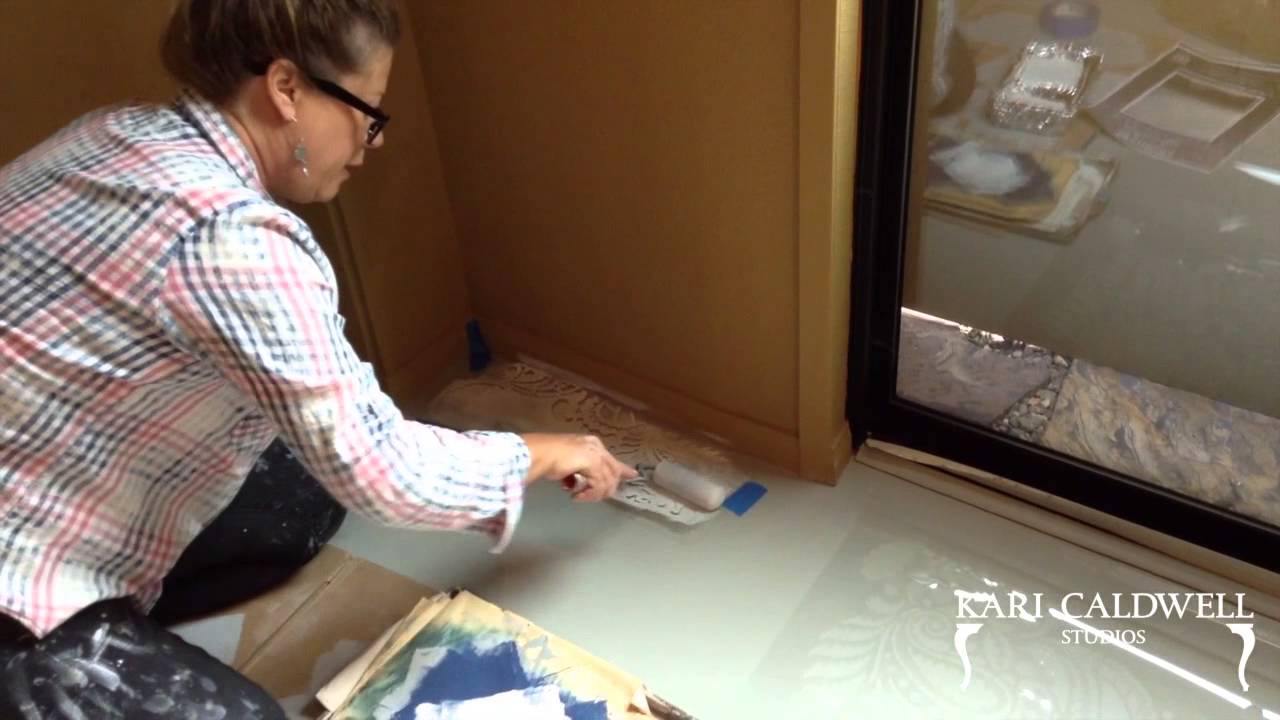 Stenciling Floors: clear coat tips and process!