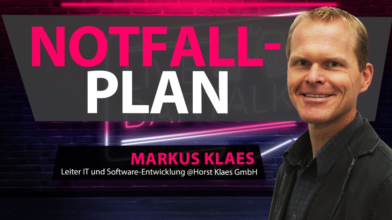 NOTFALLPLAN mit Markus Klaes
